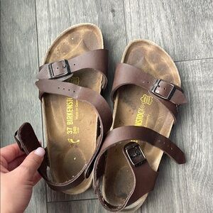 Birkenstock Brown Sandals with Adjustable Straps